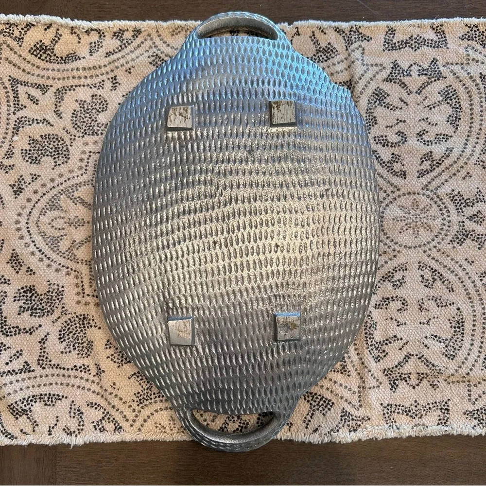 Vintage Arthur Court Double Handled Oval tray from the Apple Collection, 1989.